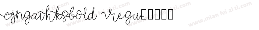 CJNgaiHKS-Bold Regu字体转换